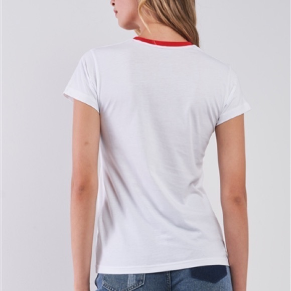 Authentic Fiorucci Fun Graphic Tee White/Red  Sz Small New Boutique - Picture 4 of 5